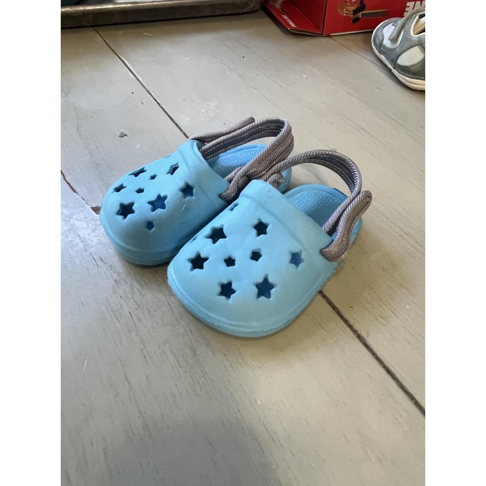 Blue Star Cutout Foam Clog Shoes Toddler Size 3C Slip On Sandals